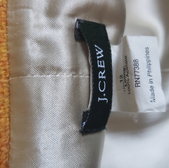 JCrew Yellow Tweed Jacket - Picture 3 of 6